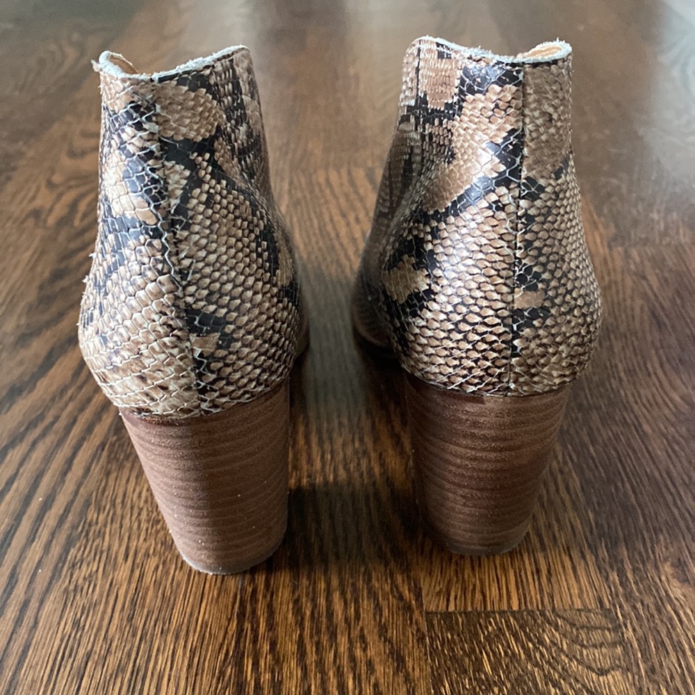 Lucky Brand Python Booties - Size 6 - image 2